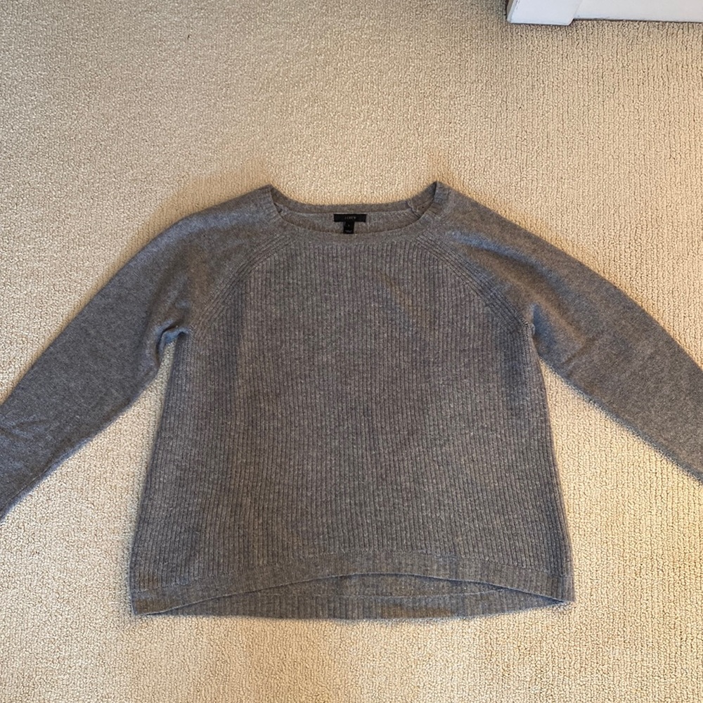 Gray wool J.Crew sweater size L